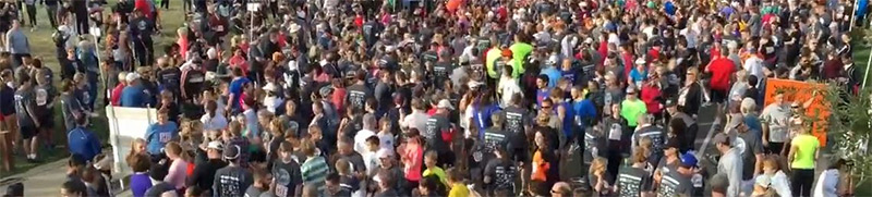 Folsom Turkey Trot Race Arial